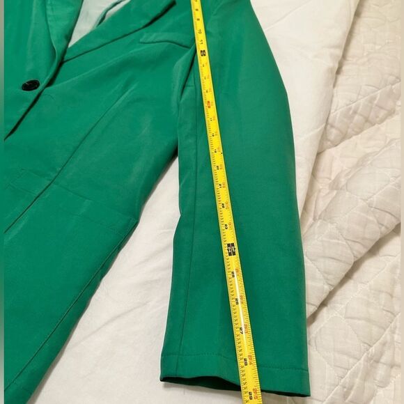 NWOT Shein Green Oversized Business Single Breasted Blazer Size Small - Picture 10 of 12